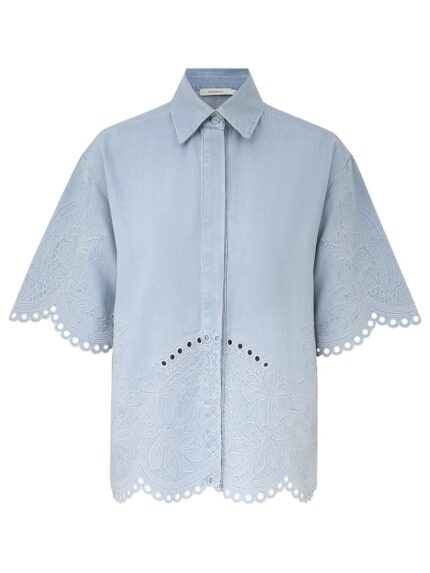 ZIMMERMANN DENIM SHIRT "DAYLIGHT"