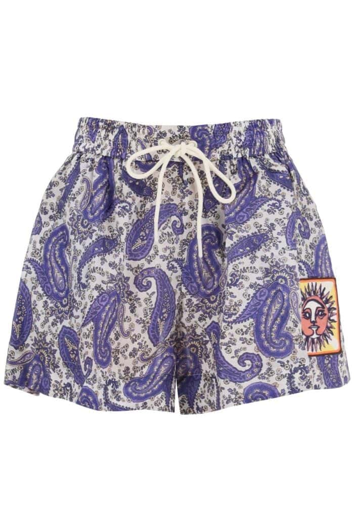 Zimmermann Devi Relaxed Silk Shorts