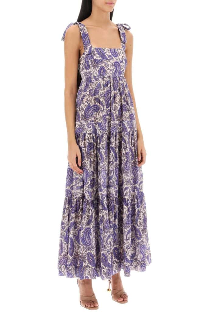 Zimmermann Devi Tie Floral Maxi Dress