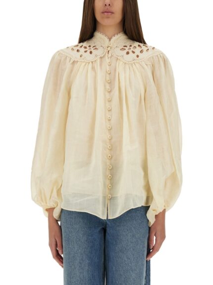 ZIMMERMANN EMBROIDERED BLOUSE "COCO"
