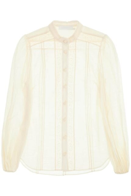 ZIMMERMANN Halliday Lace-trimmed Shirt