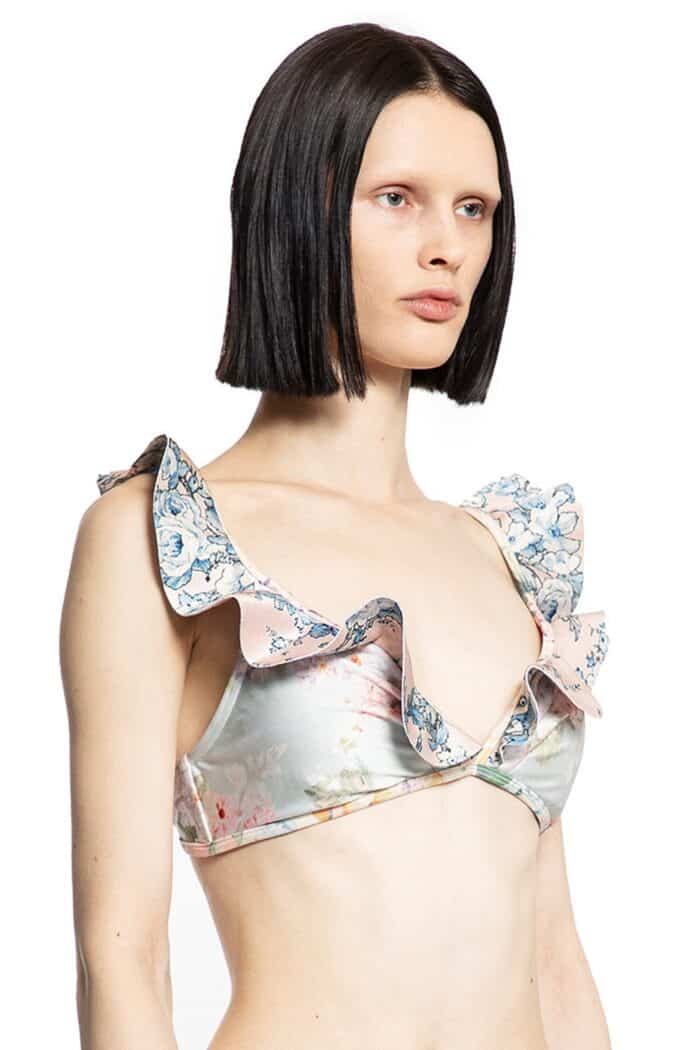 ZIMMERMANN Halliday Spliced Frill Bikini Top