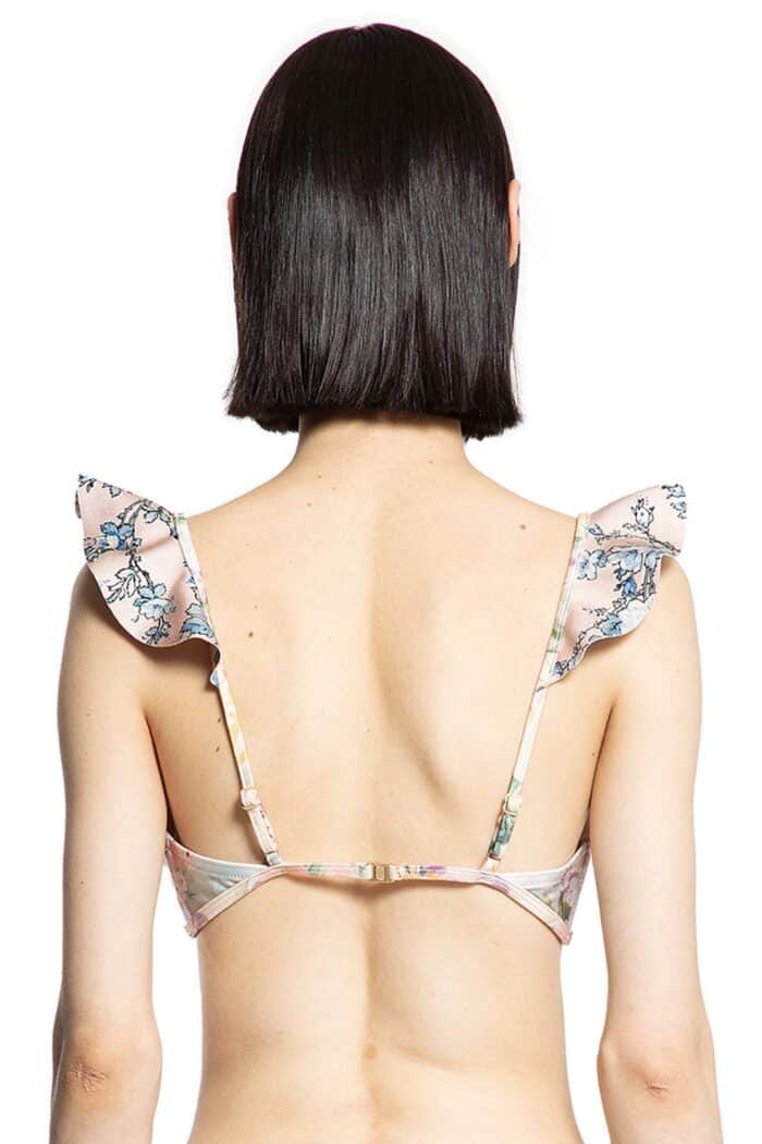 ZIMMERMANN Halliday Spliced Frill Bikini Top