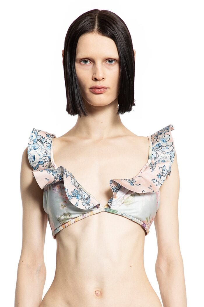 ZIMMERMANN Halliday Spliced Frill Bikini Top