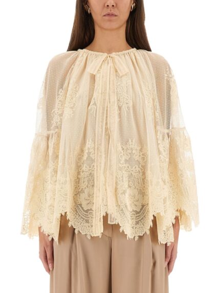 ZIMMERMANN "HYPNOTIC" LACE BLOUSE