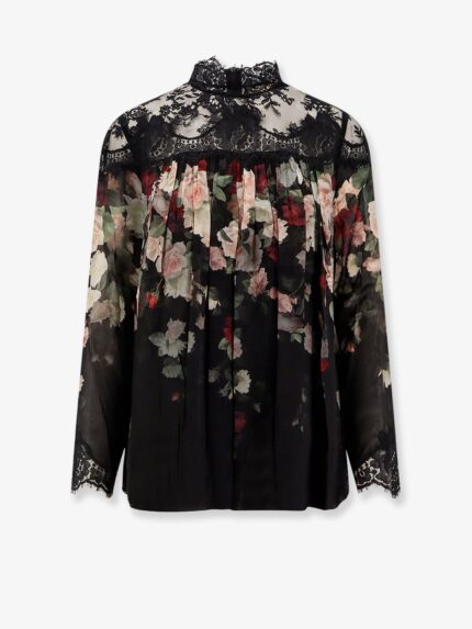 ZIMMERMANN Hypnotic Lace Yoke Blouse Viscose Shirt