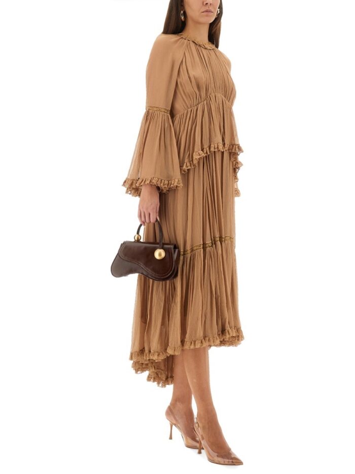zimmermann "hypnotic peplum" ruffle dress ZIMMERMANN "HYPNOTIC PEPLUM" RUFFLE DRESS