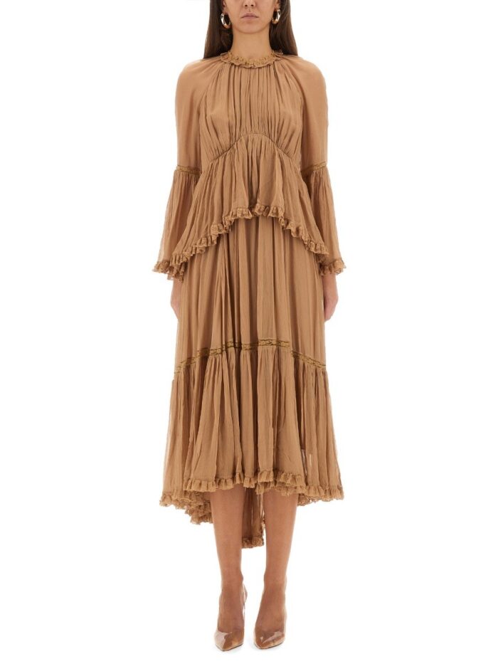 zimmermann "hypnotic peplum" ruffle dress ZIMMERMANN "HYPNOTIC PEPLUM" RUFFLE DRESS