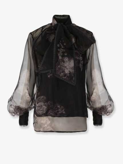 ZIMMERMANN Hypnotic Pussybow Blouse Silk Shirt