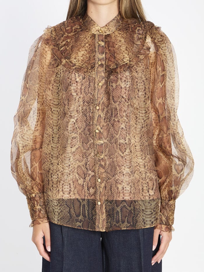 Zimmermann Hypnotic Smocked blouse