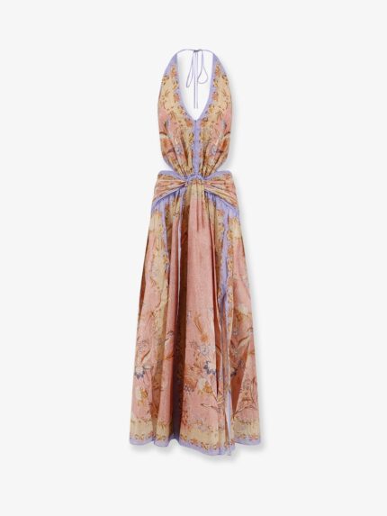 ZIMMERMANN Indra Cotton And Silk Long Dress