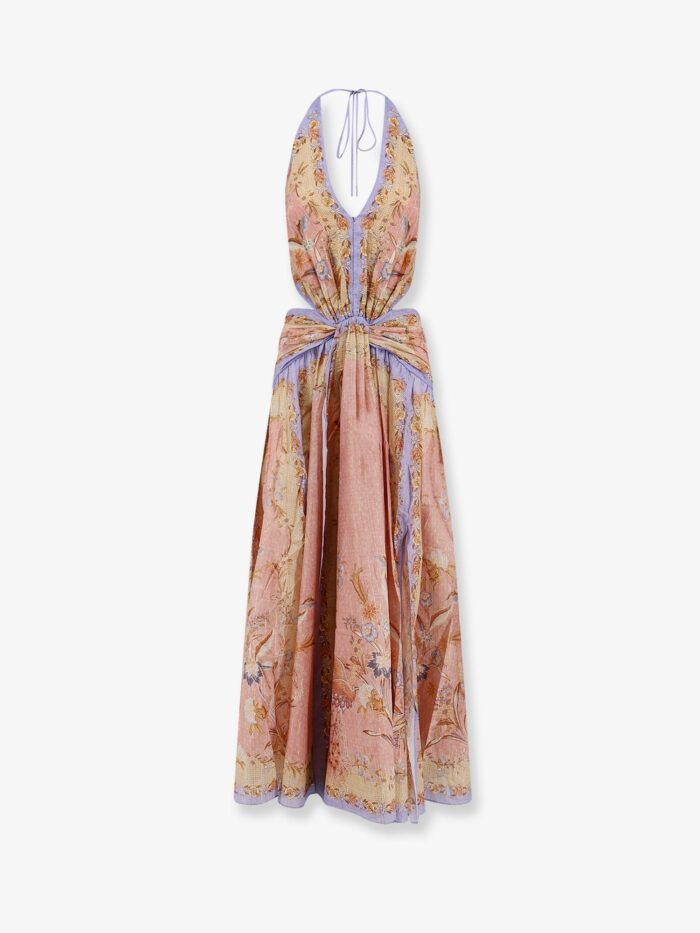 ZIMMERMANN Indra Cotton And Silk Long Dress