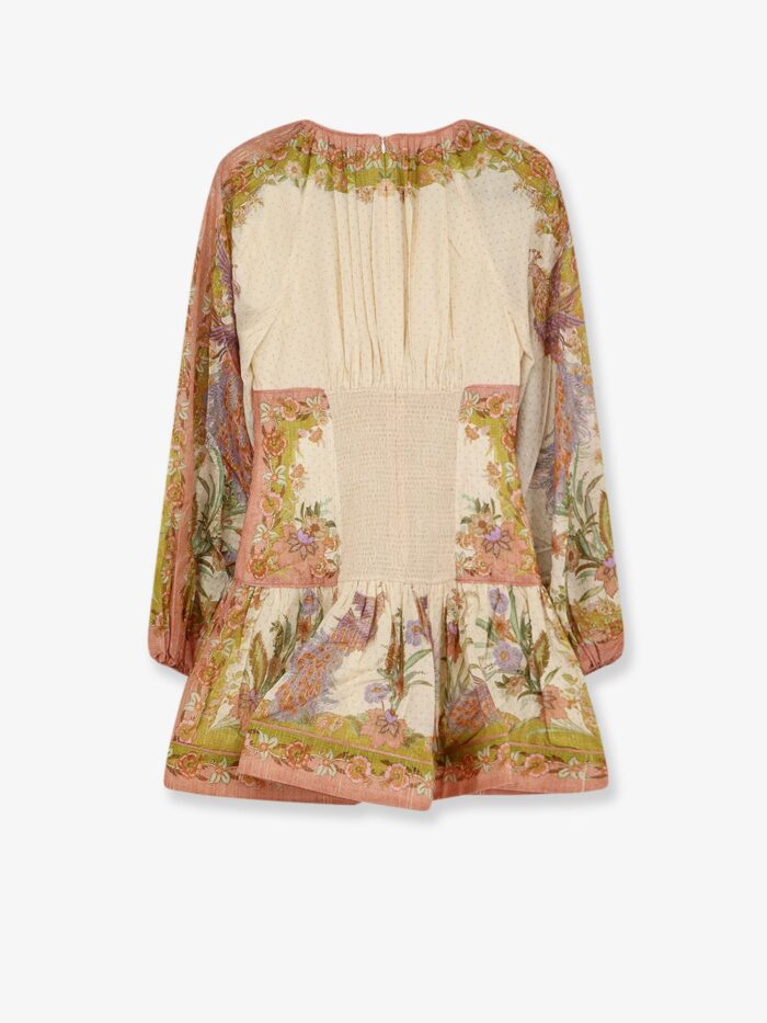 ZIMMERMANN Indra Cotton And Silk Mini Dress