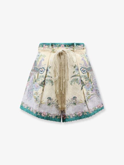 ZIMMERMANN Indra Cotton And Silk Shorts