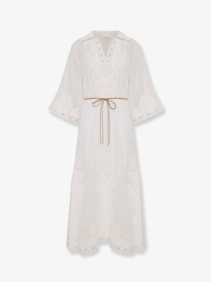 ZIMMERMANN Indra Long Ramie Dress