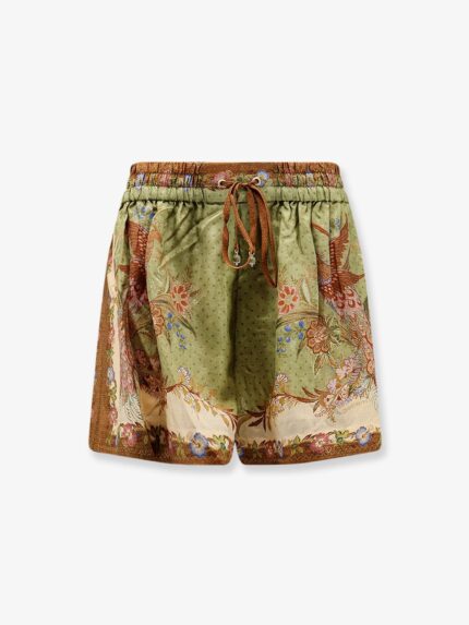 ZIMMERMANN Indra Silk Shorts