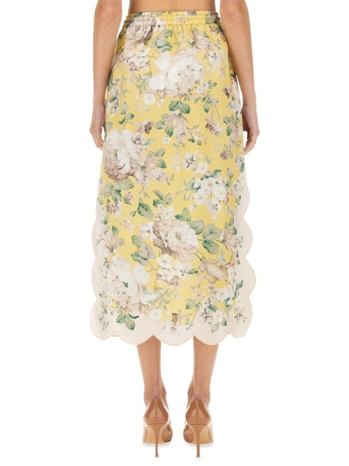 ZIMMERMANN LINEN SKIRT