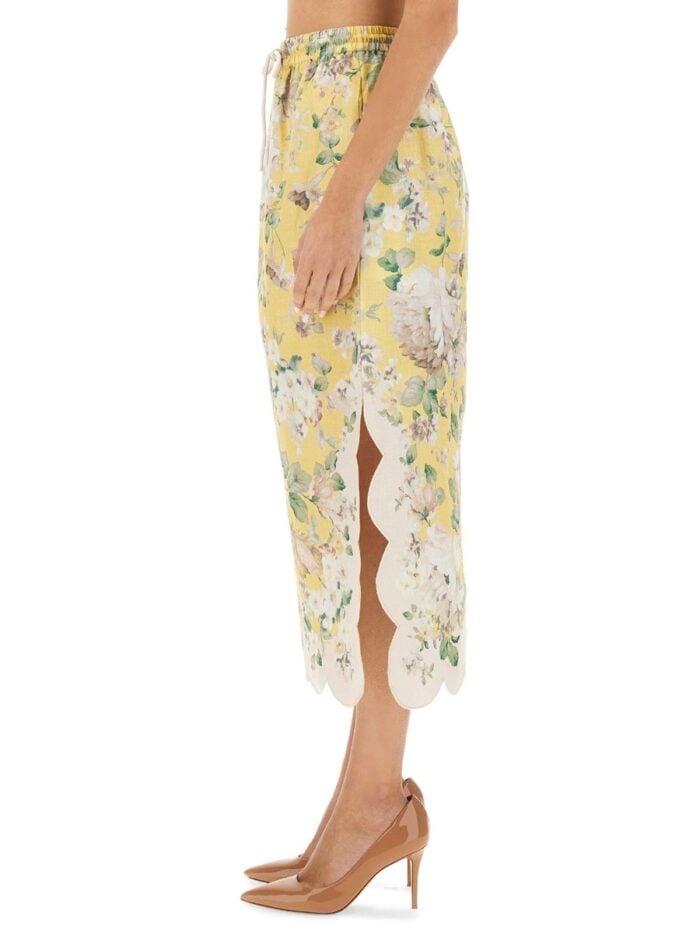 ZIMMERMANN LINEN SKIRT