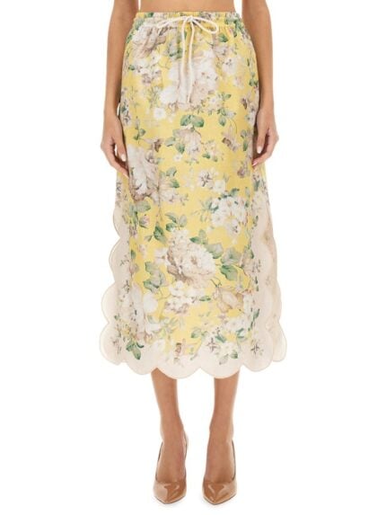 ZIMMERMANN LINEN SKIRT