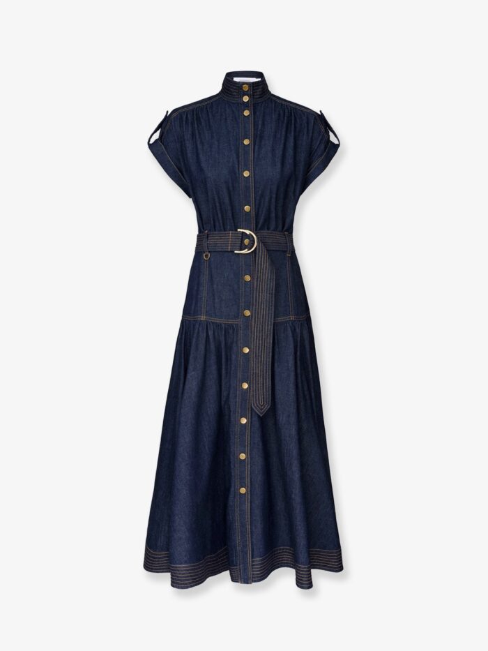 zimmermann long denim dress ZIMMERMANN Long Denim Dress