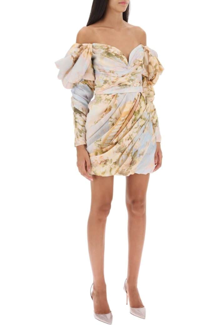 Zimmermann Luminosity Draped Mini Dress