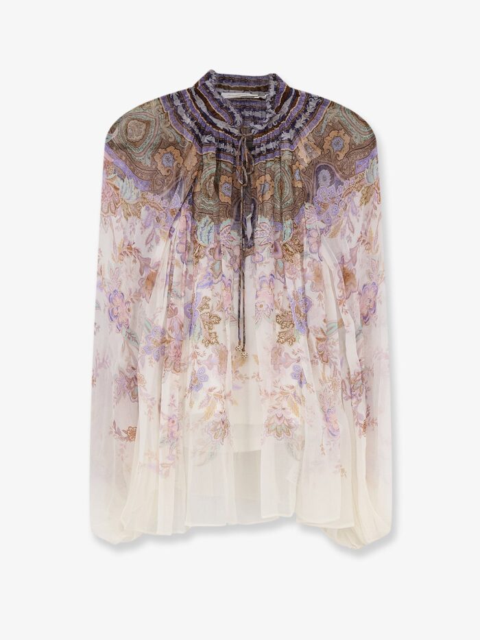 zimmermann luna billow viscose shirt ZIMMERMANN Luna Billow Viscose Shirt
