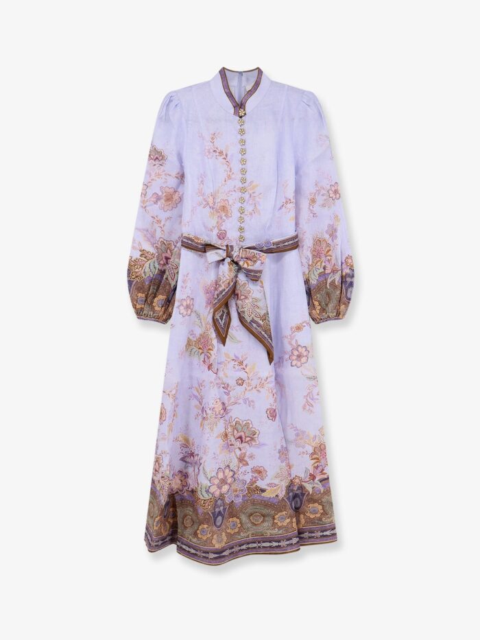 zimmermann luna button linen dress ZIMMERMANN Luna Button Linen Dress