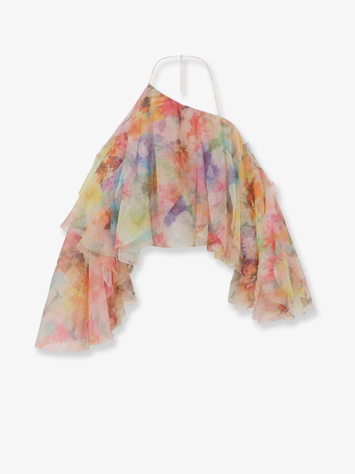 ZIMMERMANN Luna Fanned Multicolor Top
