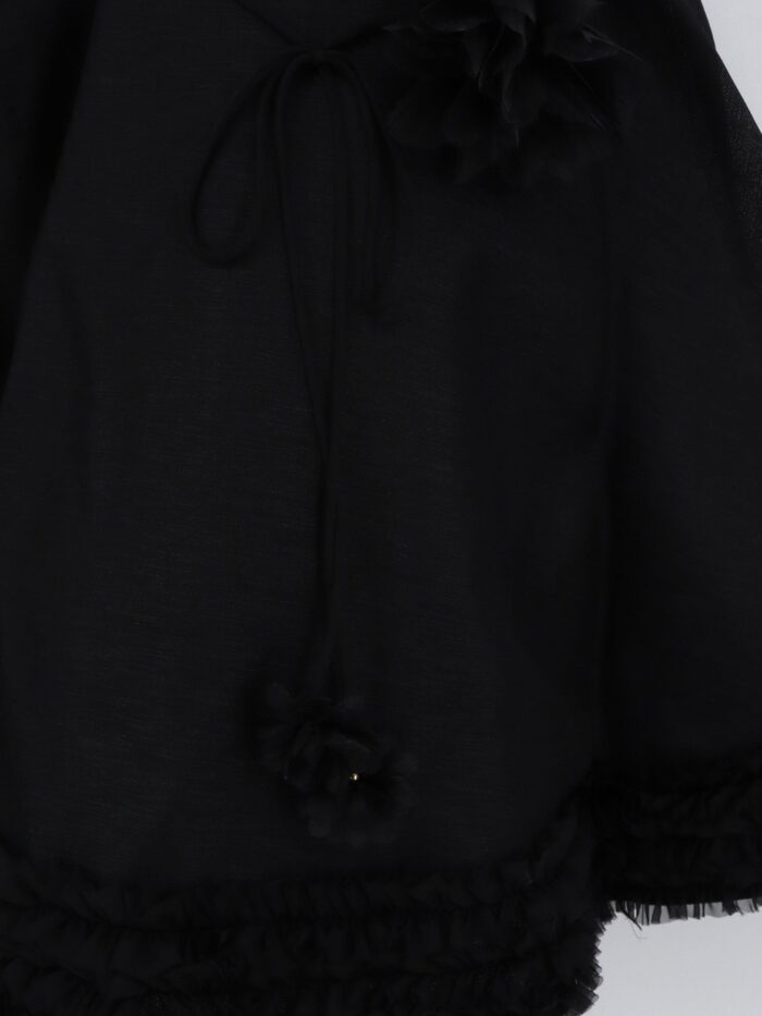 ZIMMERMANN Luna Linen And Silk Blend Mini Dress