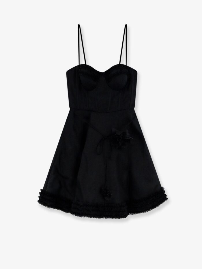 ZIMMERMANN Luna Linen And Silk Blend Mini Dress