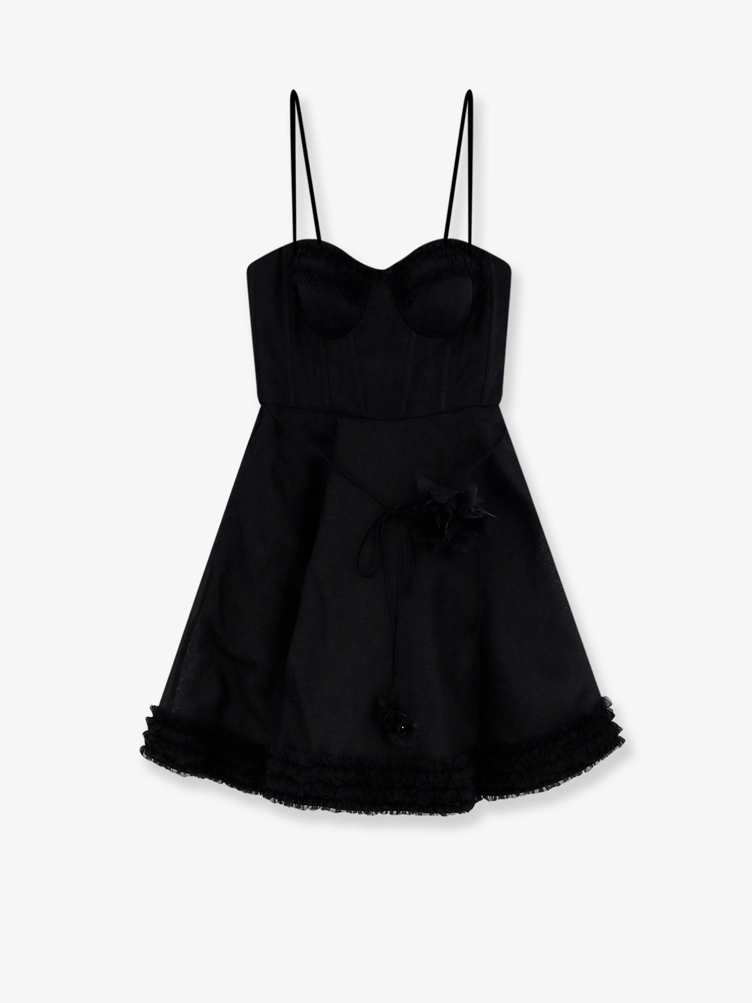 ZIMMERMANN Luna Linen And Silk Blend Mini Dress