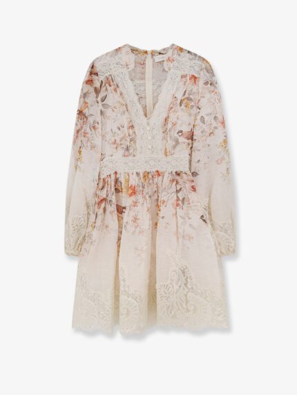 ZIMMERMANN Luna Linen And Silk Dress