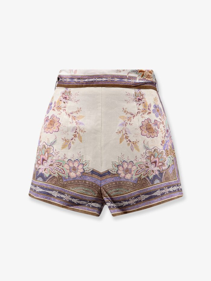 ZIMMERMANN Luna Scarf Linen Shorts