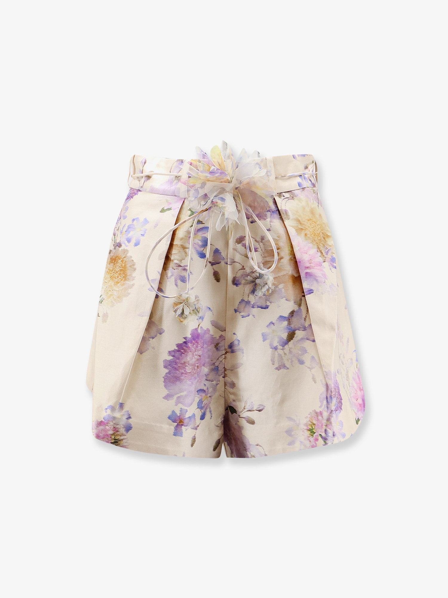 ZIMMERMANN Luna Silk And Cotton Shorts