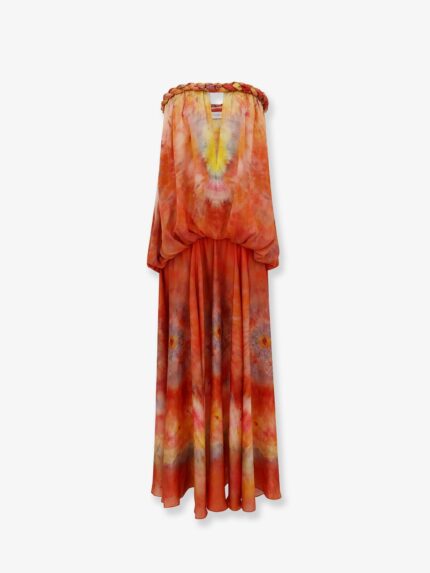 ZIMMERMANN Luna Twist Bandeau Gown Silk Dress