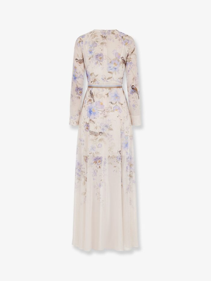 ZIMMERMANN Luna Viscose Dress With Floral Print