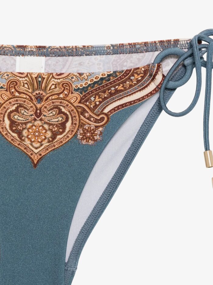 ZIMMERMANN Mahon Nylon Bikini With Paisley Print