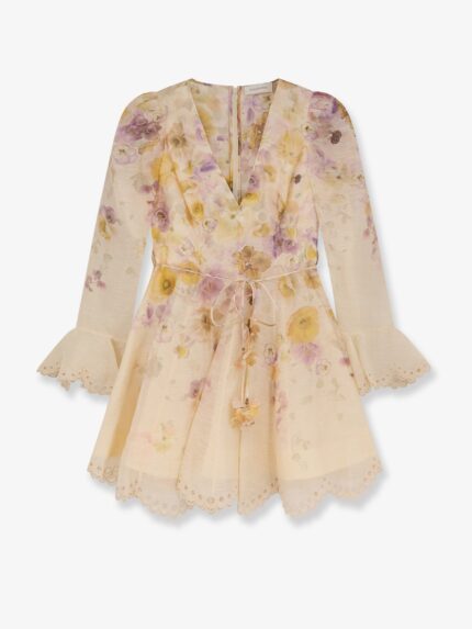 ZIMMERMANN Memento Embroidered Mini Dress