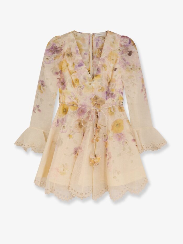 ZIMMERMANN Memento Embroidered Mini Dress
