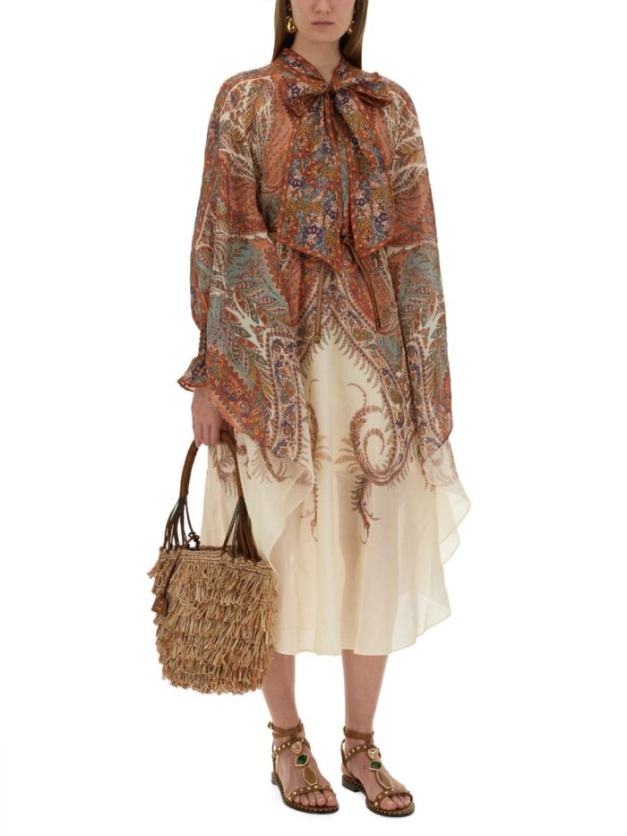 zimmermann midi dress "rhiannon" ZIMMERMANN MIDI DRESS "RHIANNON"