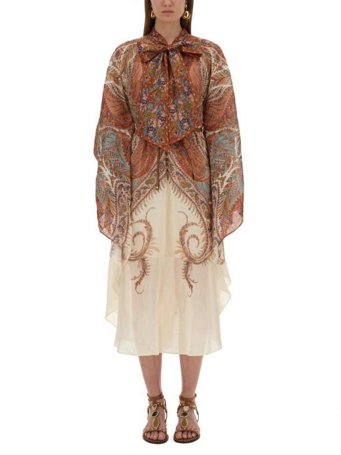 zimmermann midi dress "rhiannon" ZIMMERMANN MIDI DRESS "RHIANNON"
