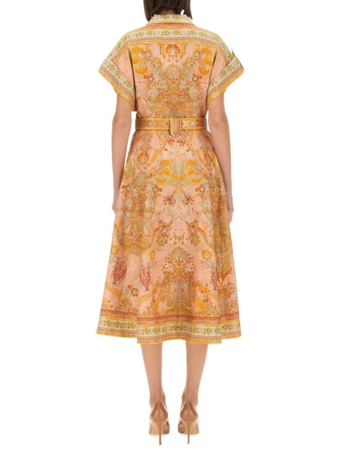 ZIMMERMANN MIDI DRESS WITH BELT