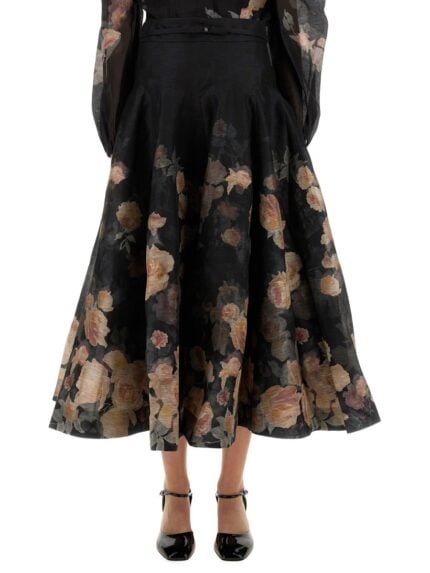 ZIMMERMANN MIDI SKIRT "CRUSH"