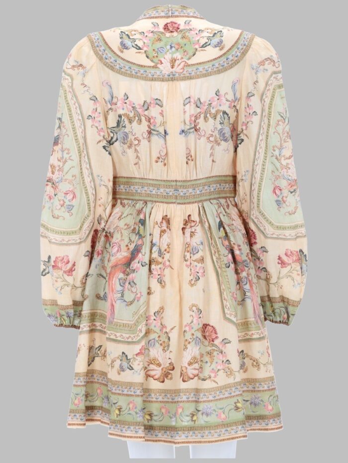 ZIMMERMANN MINI ABITO SCOLLATO "ROSELIGHT"