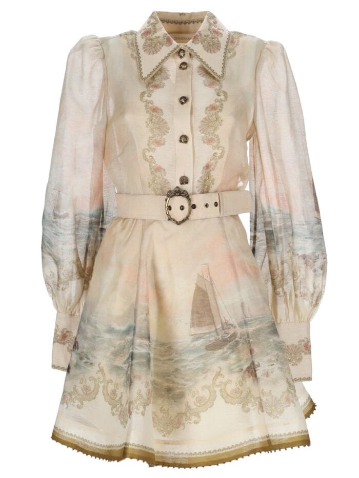 zimmermann mini dress "rebellion marine" ZIMMERMANN MINI DRESS "REBELLION MARINE"