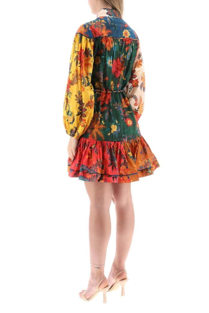 Zimmermann Mini Dress With Balloon Sleeves