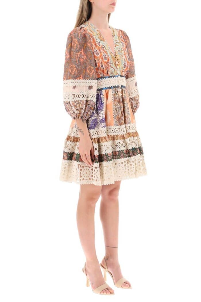 Zimmermann Mini Dress With Balloon Sleeves