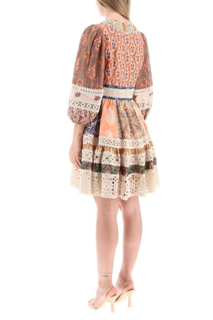 Zimmermann Mini Dress With Balloon Sleeves