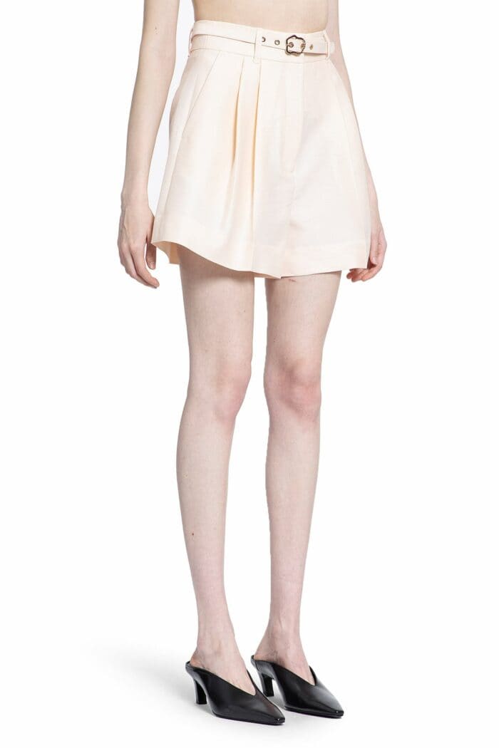 ZIMMERMANN Natural Pleat Shorts