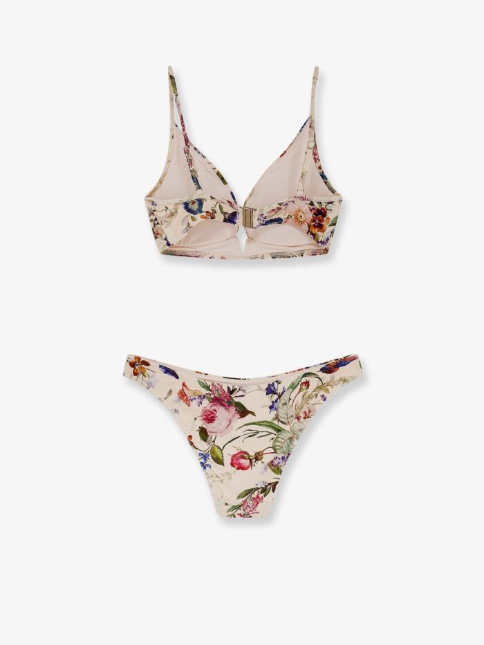 ZIMMERMANN Nylon Bikini With Floral Print
